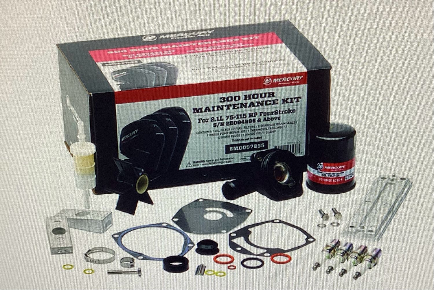 Mercury 8M0097855 300h Service-Kit F75-115PS 2,1L