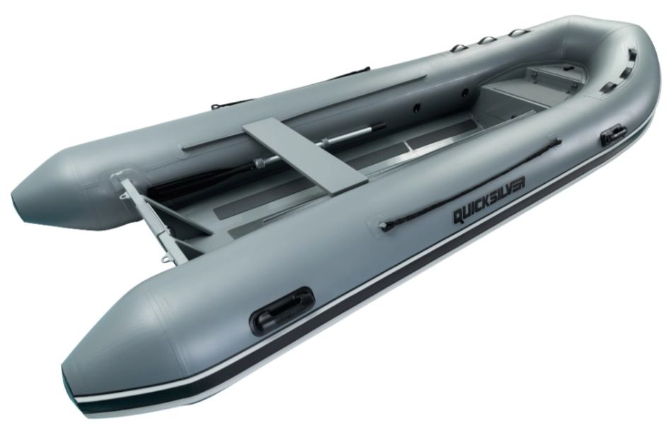 Schlauchboot Quicksilver 420 Alu RIB, grau / weiß