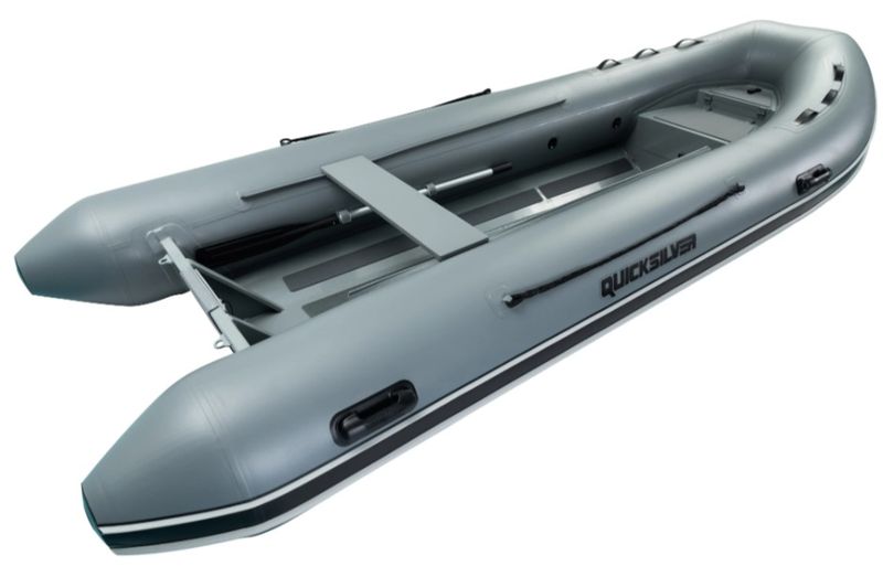 Schlauchboot Quicksilver 420 Alu RIB, grau / weiß