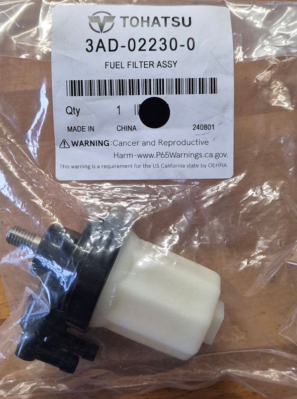 Tohatsu 3AD-02230-0 Fuel Filter Assy