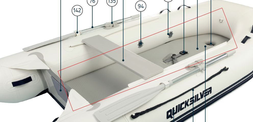 Quicksilver 200 Airdeck floor (8mm) Tendy series