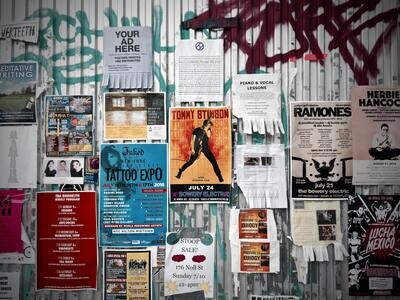 Posters, Sticker and Labels Brand.