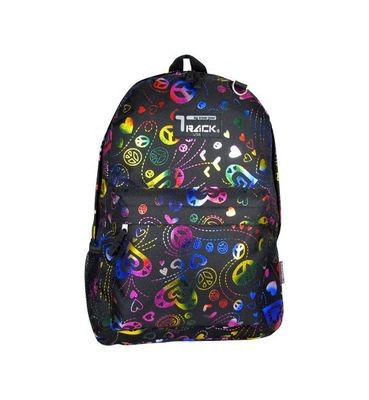 NEON Peace Signs Backpack School Pack Bag TB205