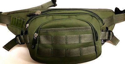 Fanny Pack Tactical Large Hip Belt Bum Bag Pouch - Olive