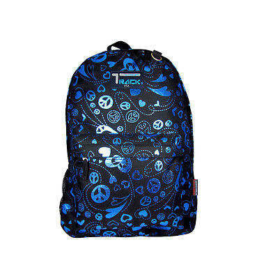 Blue Peace Signs Backpack School Pack Bag TB205