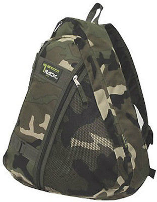 Green Camo Messenger Sling Body Bag Backpack One Strap TT303