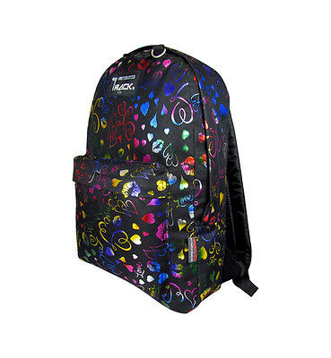 NEON Hearts Lips Backpack School Pack Bag TB205