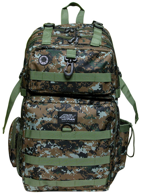 TACTICAL Brown/Green Digital Backpack -DP321