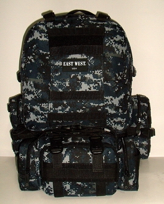 Military Molle Assault Tactical Backpack Navy Digital