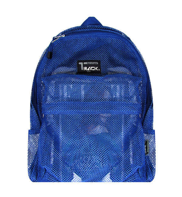 Royal Blue Mesh Backpack See Through