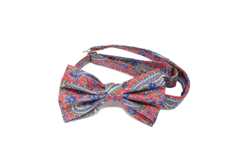 Bow Tie Paisley Red
