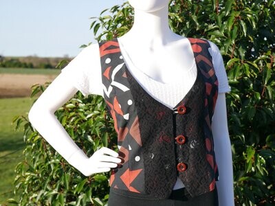 Waistcoat Black Lace Waistcoat Black Lace