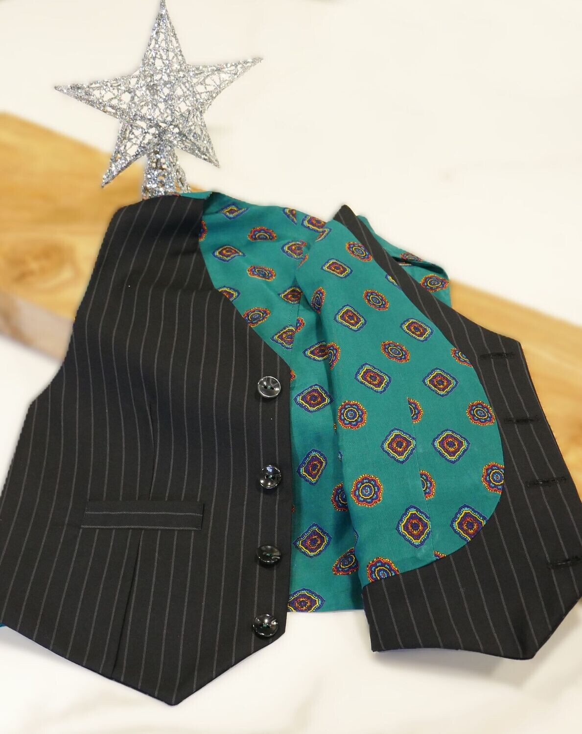Waistcoat Pinstripe Age 6
