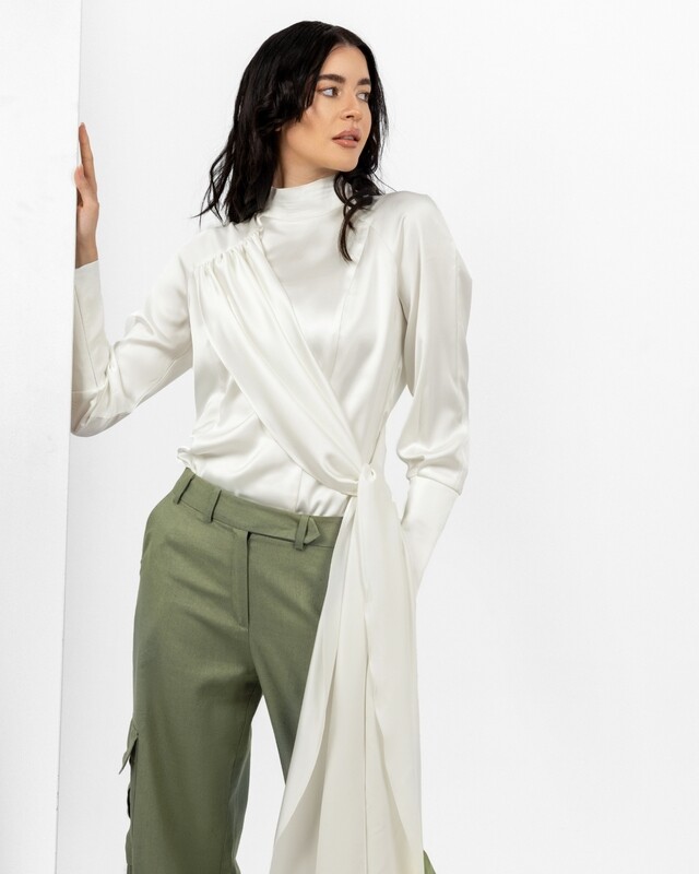 Off-white Silk Blouse