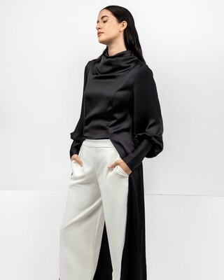 Black Silk Blouse
