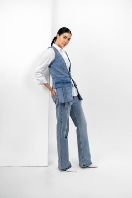 Blue Denim Vest