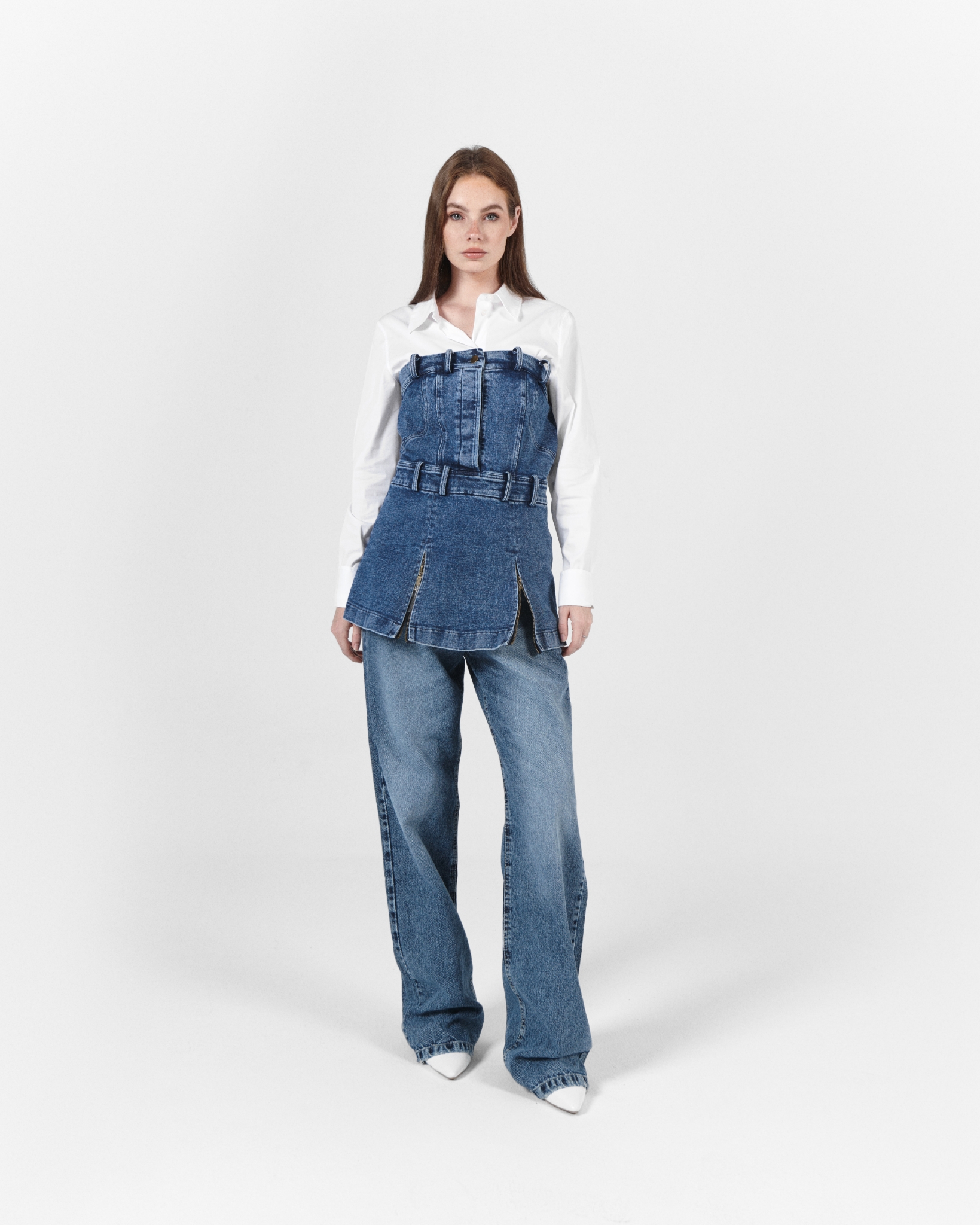 Corset Denim Vest 1