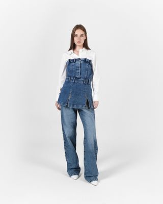 Corset Denim Vest