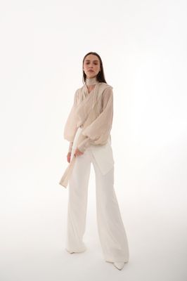 White pants with separated skirt (2 pieces)