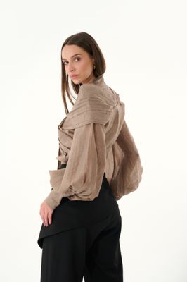 Black pants with separated mini skirt (2 pieces)