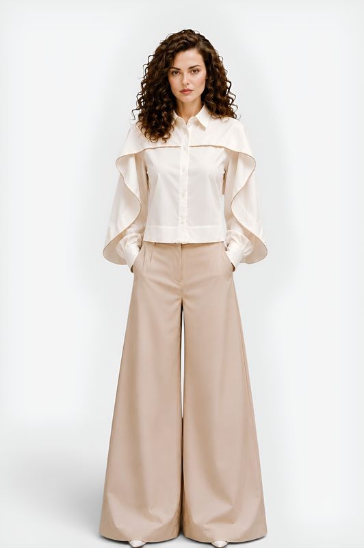 Crop off_white blouse