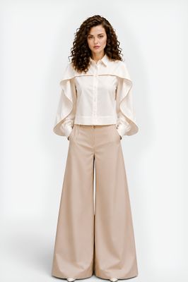 Crop off_white blouse