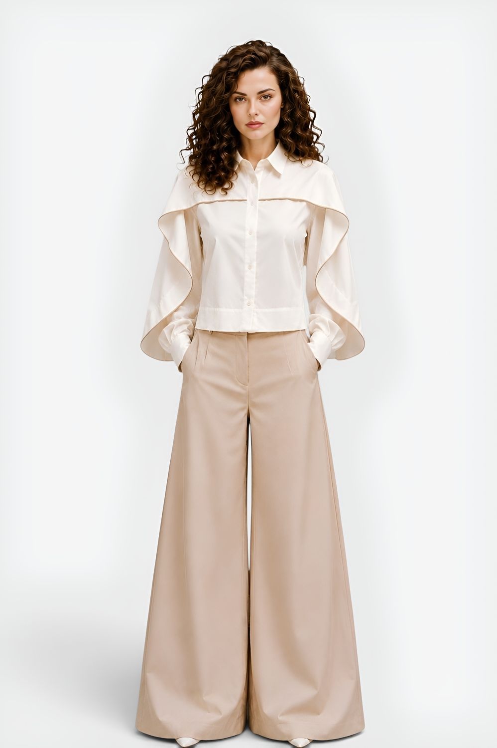 Crop off_white blouse
