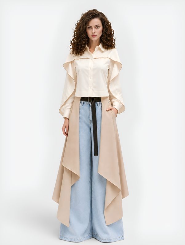 Beige Belt skirt cover