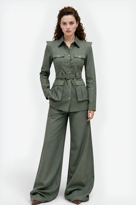 Army green Gabrdeen jacket
