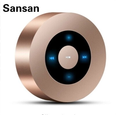Mini Bluetooth Speaker Wireless Portable Touch Screen Stereo Subwoofer MP3 Player with Microphone TF Card Slot AUX
