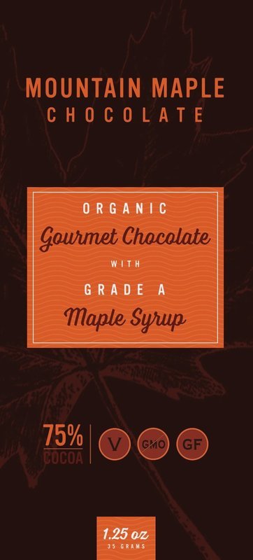 Case of 15, Mountain Maple Chocolate Bars