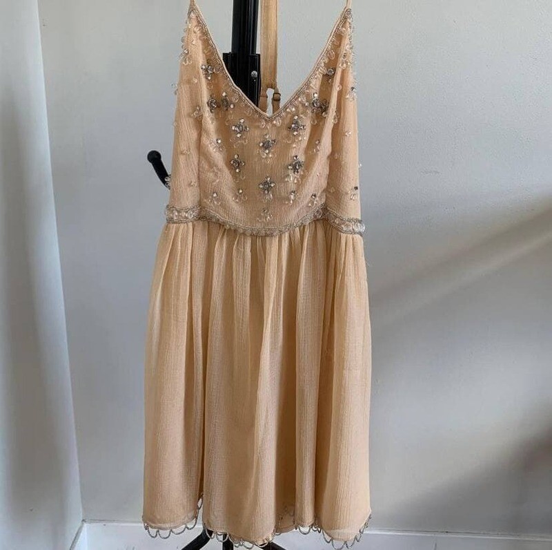 Mini Nude Cocktail Dress