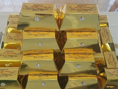 50 Gold Bar Pecan Candy Boxes