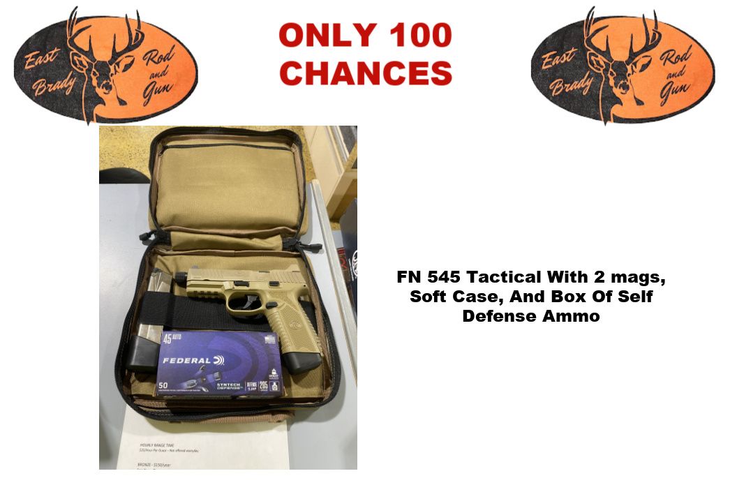 FN 545 Tactical With 2 mags, Soft Case, And Box Of Self Defense Ammo