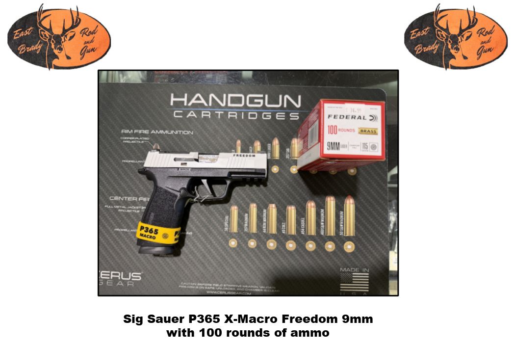 Sig Sauer P365 X-Macro Freedom 9mm with 100 rounds of ammo