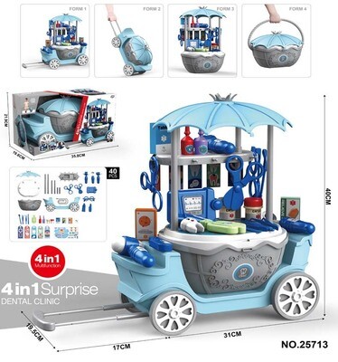 Multi-Theme Mobile Vending Vehicles Toy Sets Children Role Play Educational Gift