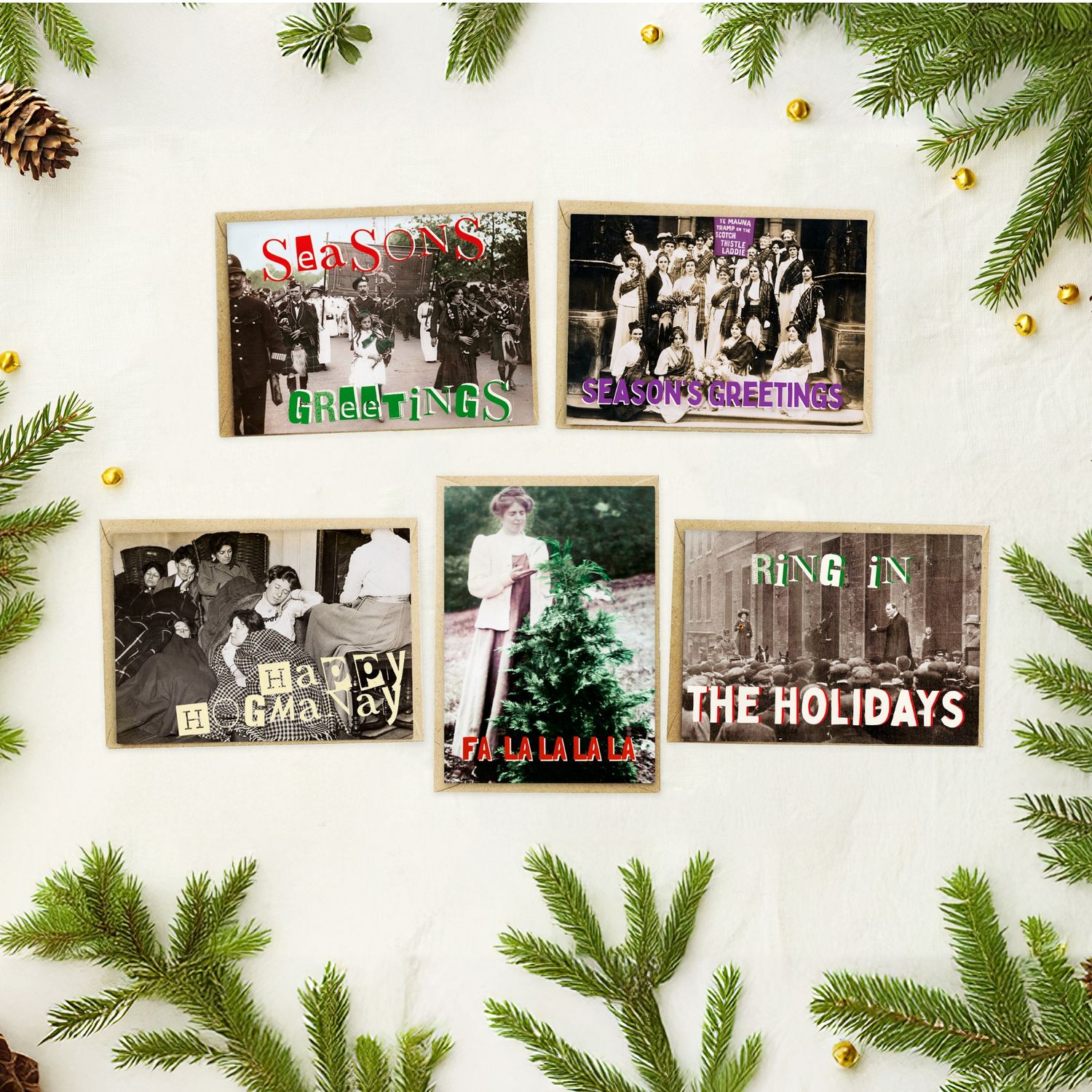 Suffragette Christmas Cards: The B&amp;W Collection