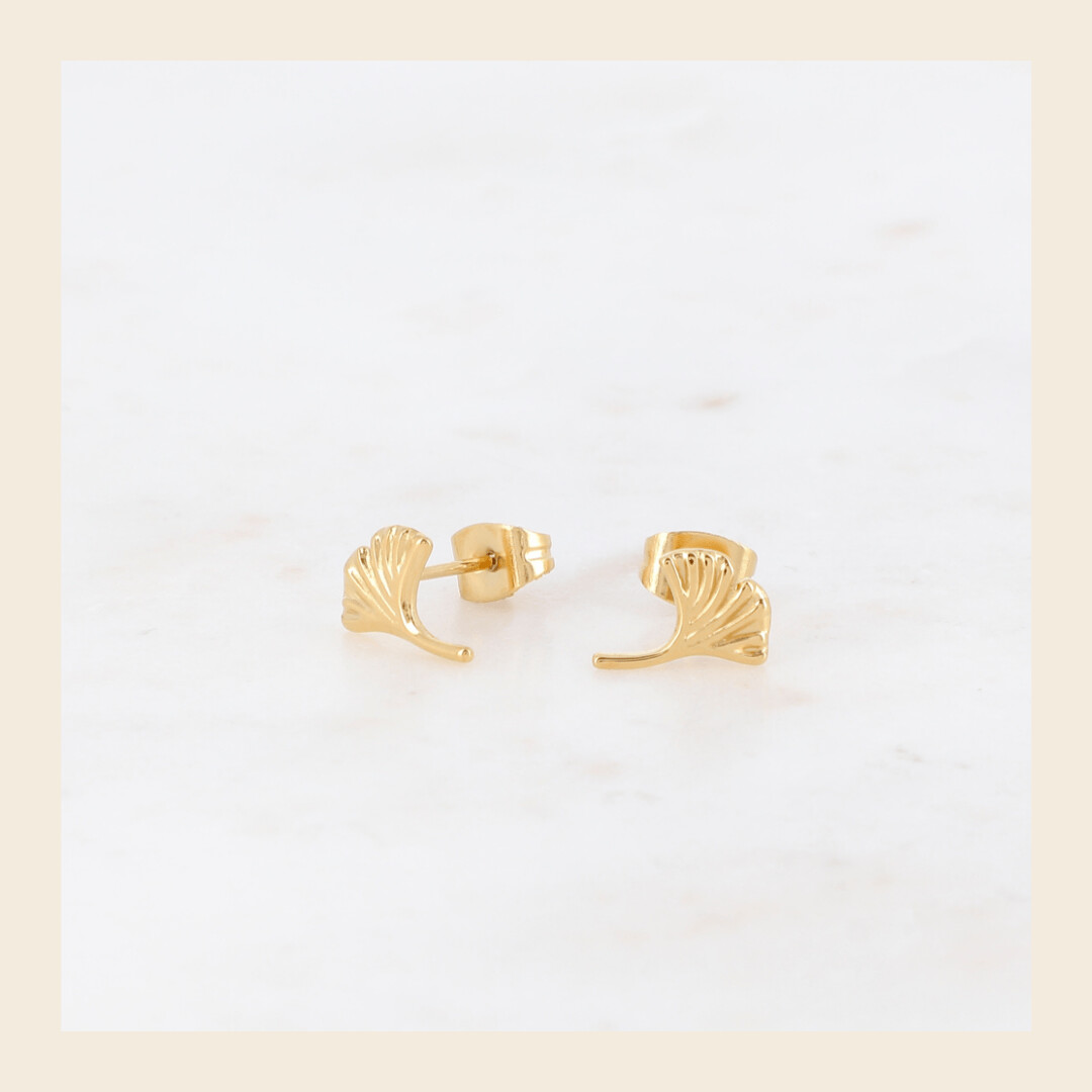 Oorbellen Ginko - knopjes