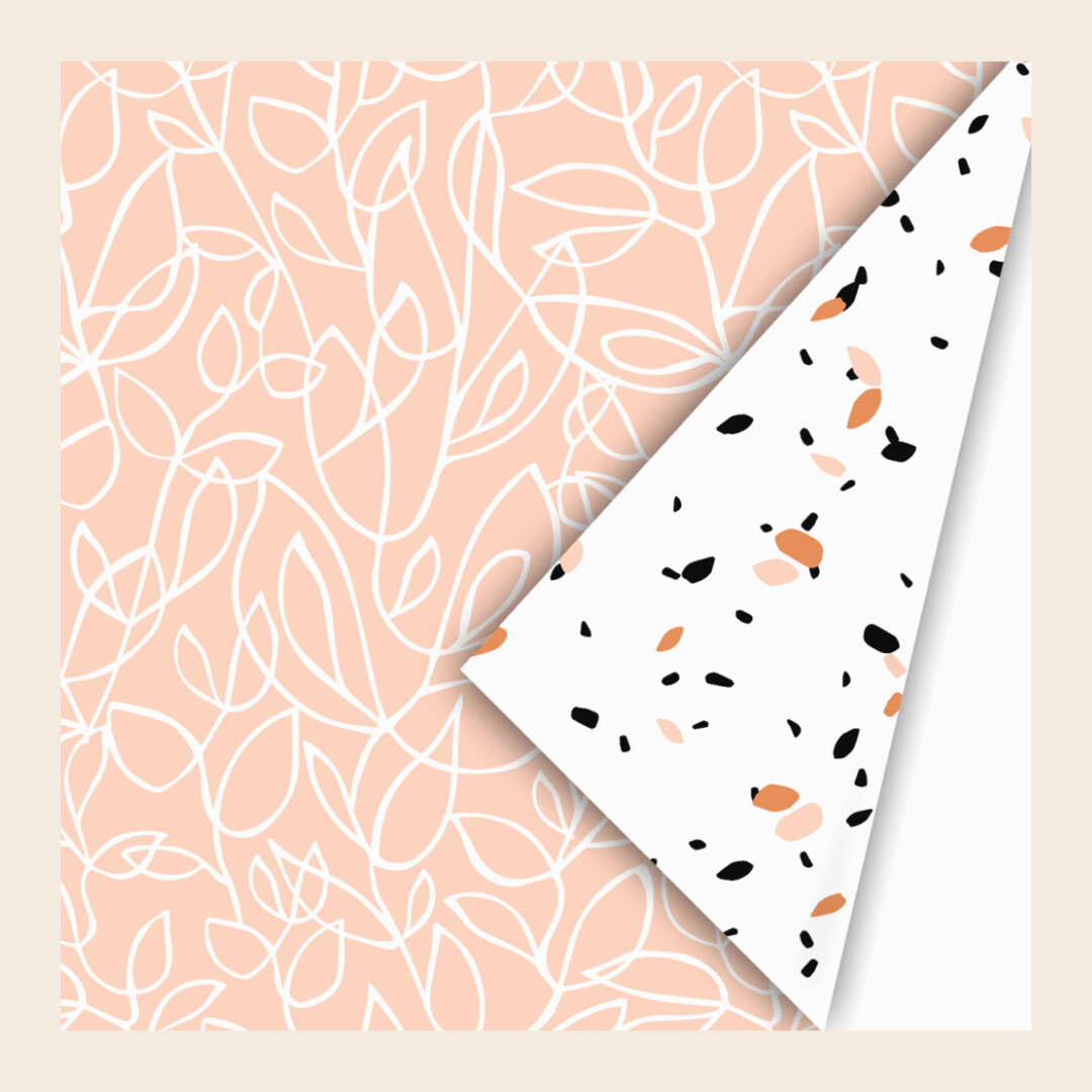 Cadeaupapier - Orange grafisch