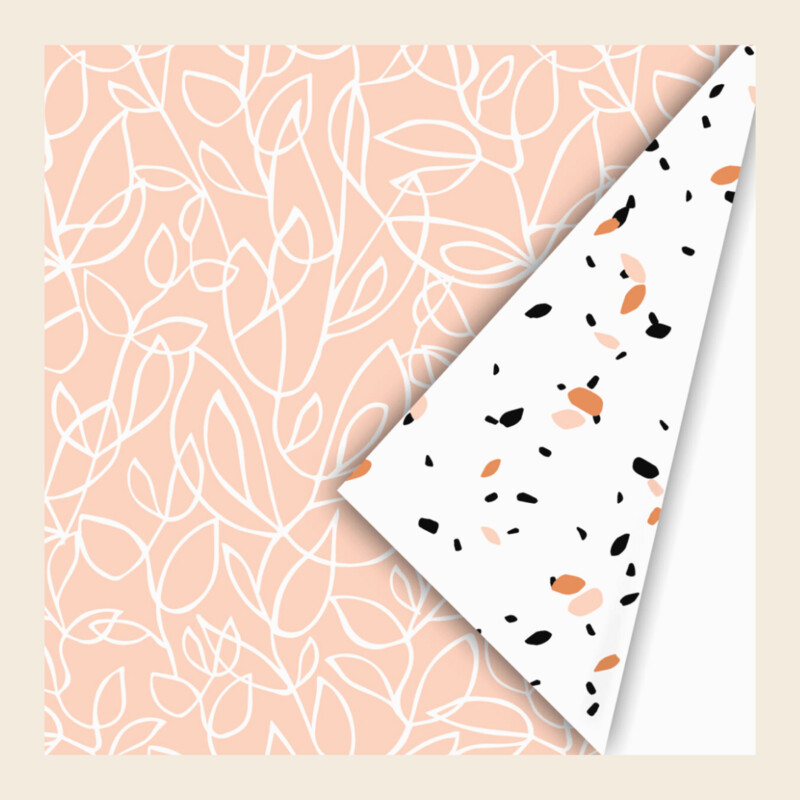 Cadeaupapier - Orange grafisch