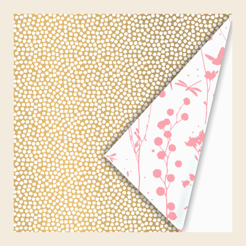 Cadeaupapier - gouden stip