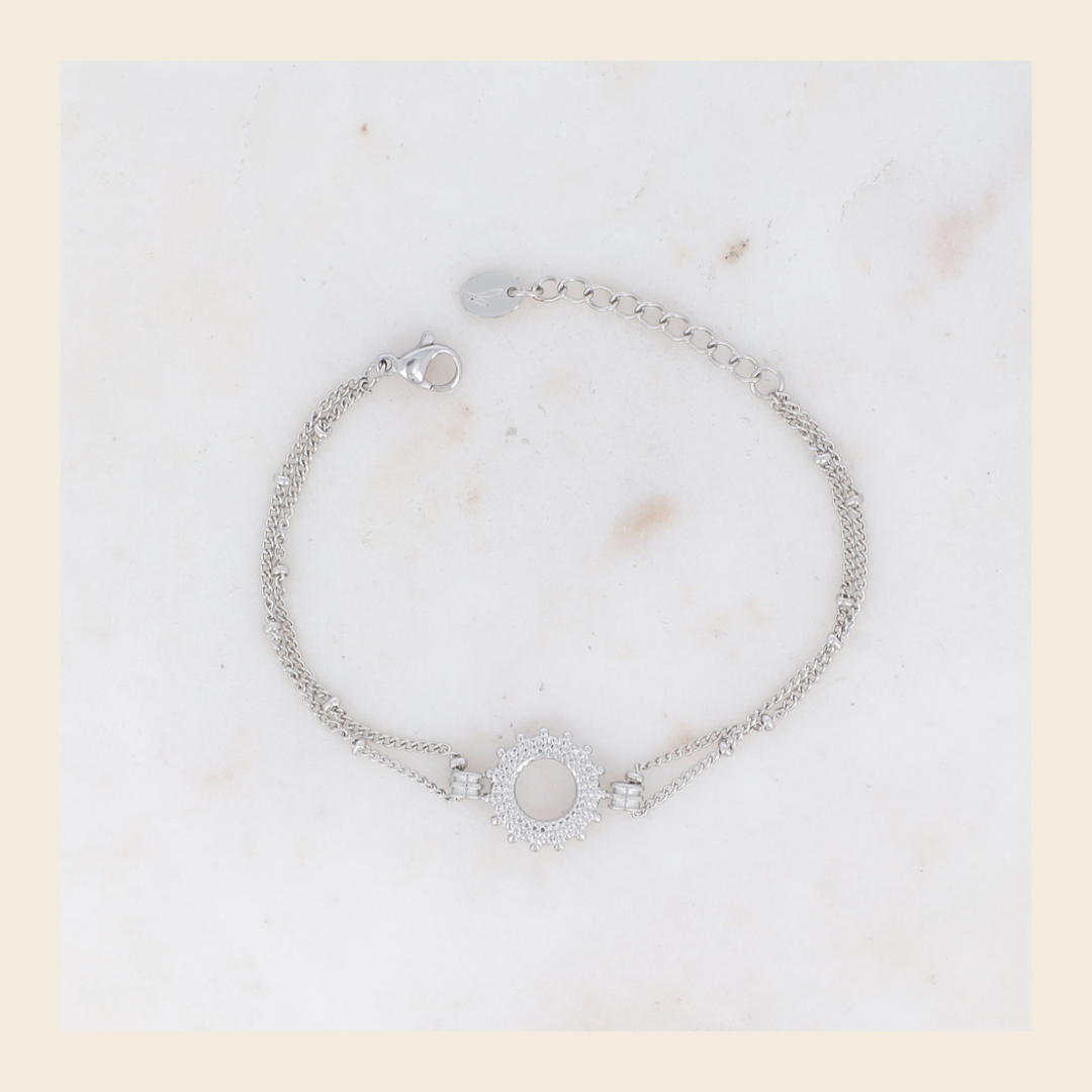 Armband Soleil - zilverkleurig