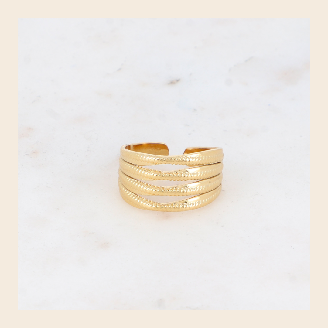 Ring Jackie - goudkleurig