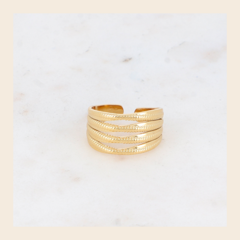 Ring Jackie - goudkleurig
