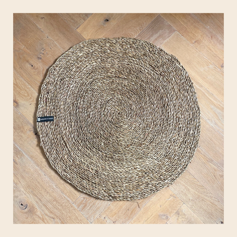 Ronde mat van zeegras