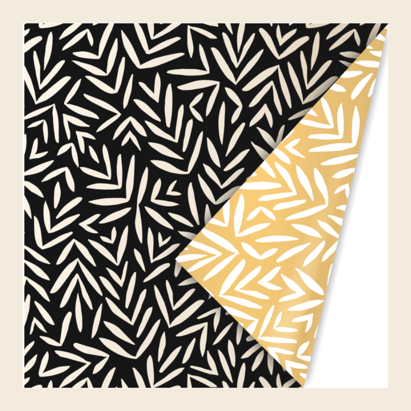 Cadeaupapier - into the woods black