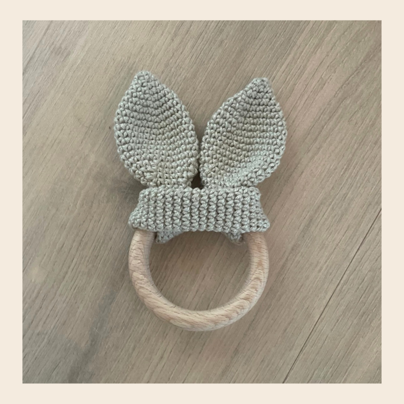 Bijtring Nijn - beige (katoen)
