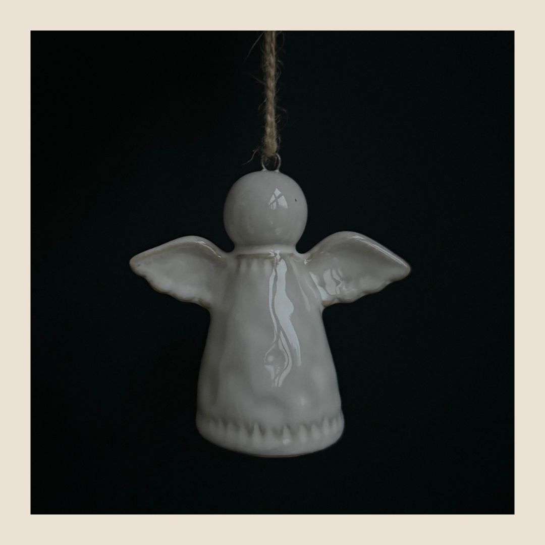 Kerstengeltje - keramiek