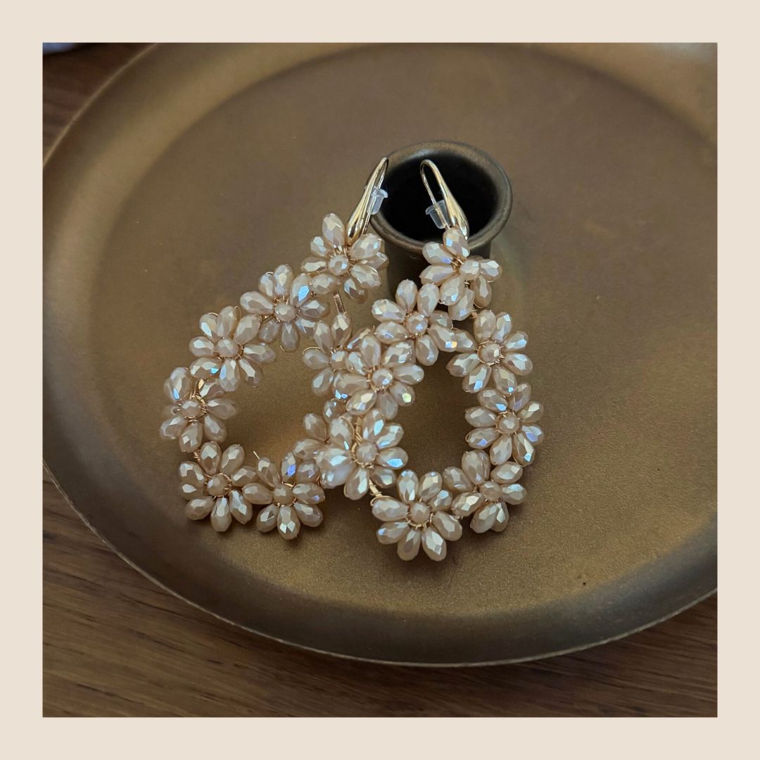 Oorbellen Gimmy - beige