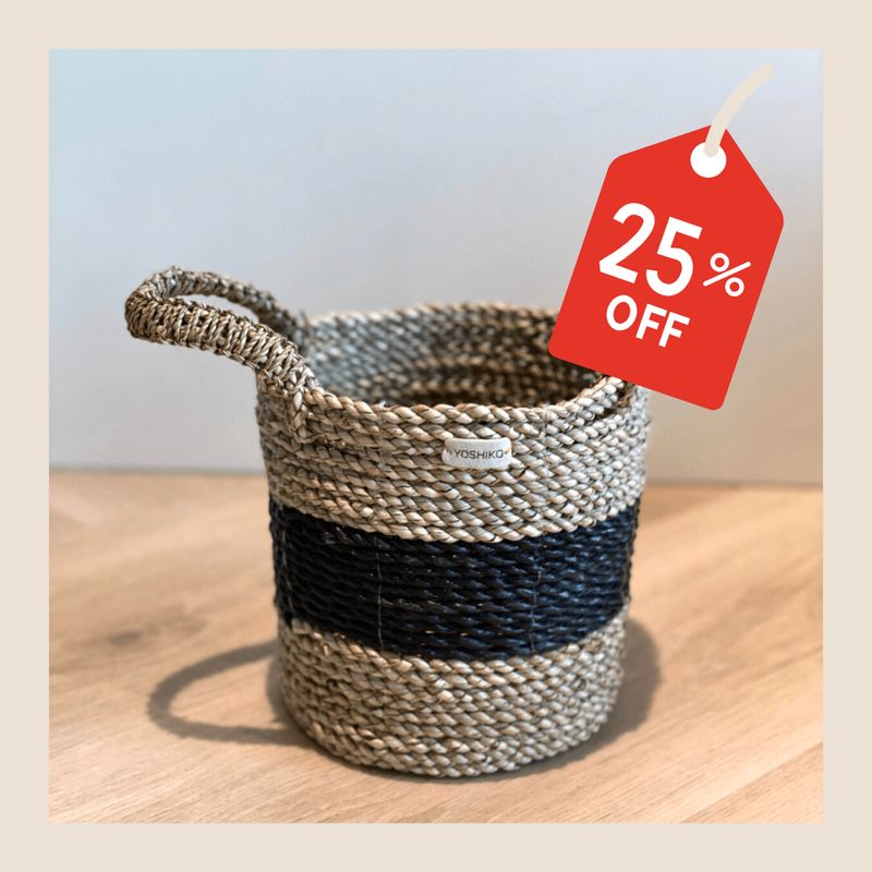 Yoshiko mand Bula maat S zwart/naturel